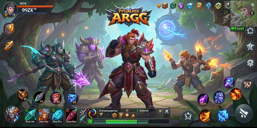 Tampilan gameplay ARPG yang mendebarkan di dalam 99ZK.