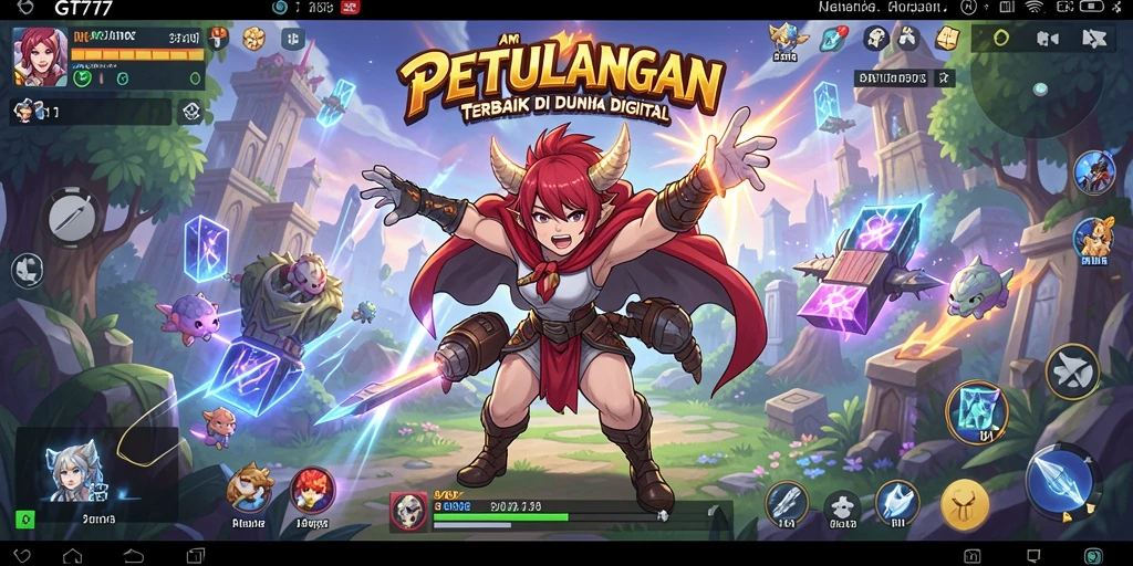Tampilan gameplay <strong>GT777</strong> yang penuh warna dan aksi seru.
