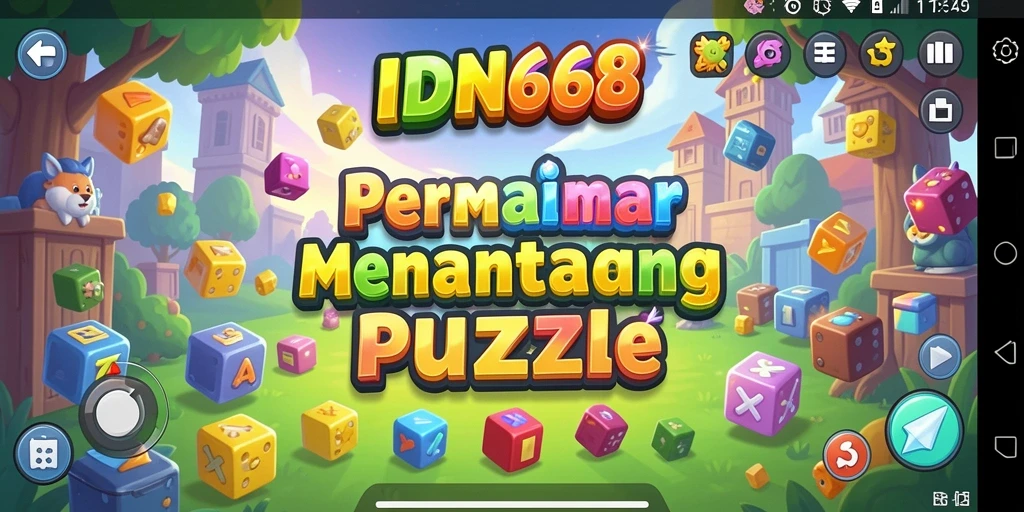 Gameplay seru dalam IDN668 yang menantang logika dan strategi.