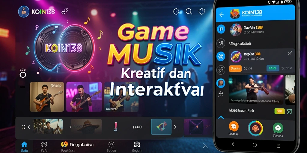 Screenshot KOIN138 menampilkan gameplay yang mengasyikkan dengan lagu-lagu populer.
