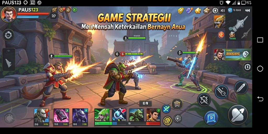 Tampilan gameplay PAUS123 yang menegangkan dan penuh strategi.