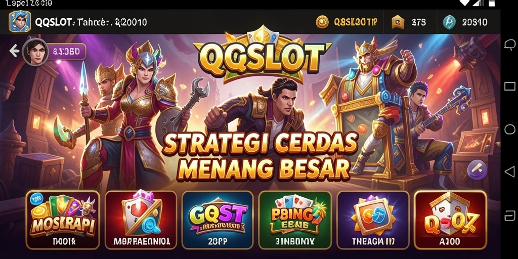 Tampilan gameplay QQSLOT menampilkan strategi yang menantang.