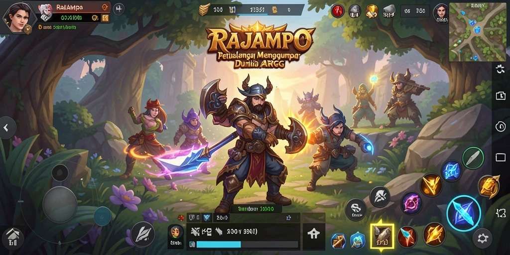 Gameplay mengasyikkan RAJAMPO dalam dunia ARPG.