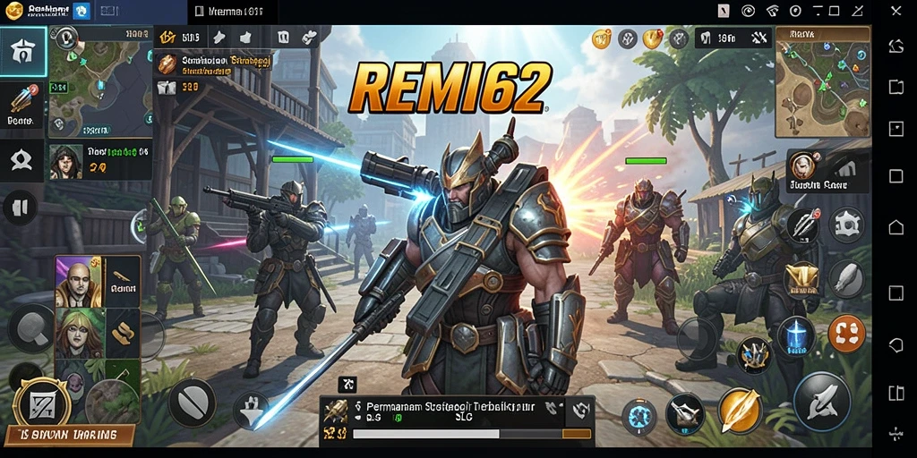 Tampilan menarik dari gameplay strategi REMI62 yang mendebarkan.