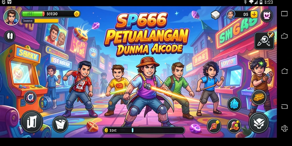 Gameplay seru SP666 dengan tantangan menarik di setiap level.