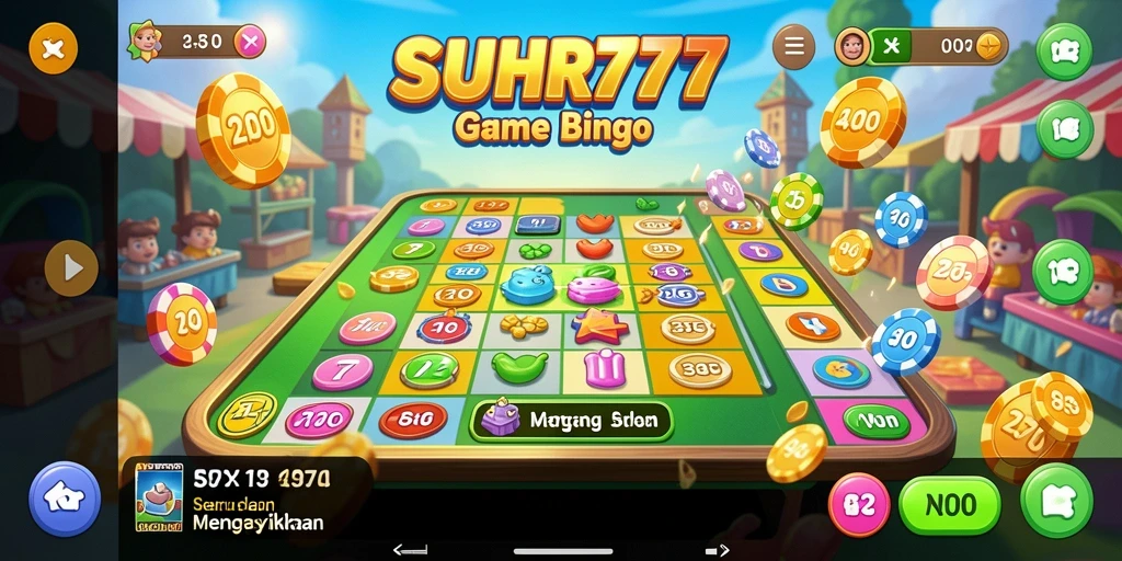 Tampilan gameplay Bingo di SUHU777 yang seru dan interaktif.