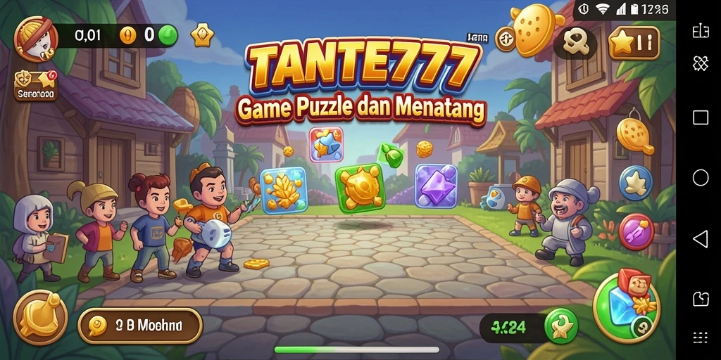 Tampilan gameplay Puzzle dalam TANTE777 yang menarik dan menantang.