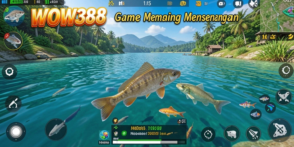 Tangkapan ikan besar dalam gameplay WOW388 yang seru.