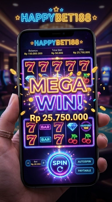 Tampilan antarmuka happybet188 yang ramah pengguna.
